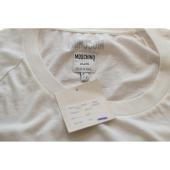 Moschino Jeans Love Has No Colors White Short Sleeve Cotton Top T-shirt size 46