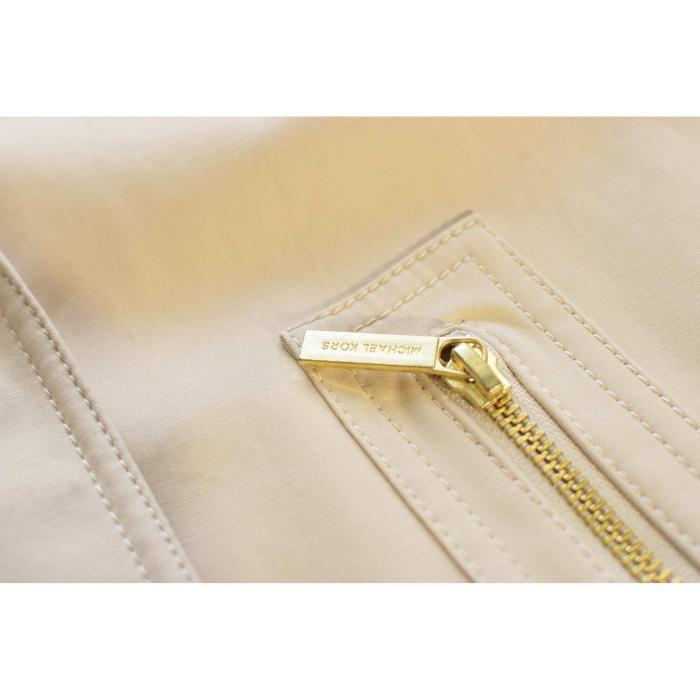 Michael Michael Kors Beige Double Breasted Belted Trench Jacket Coat Size M