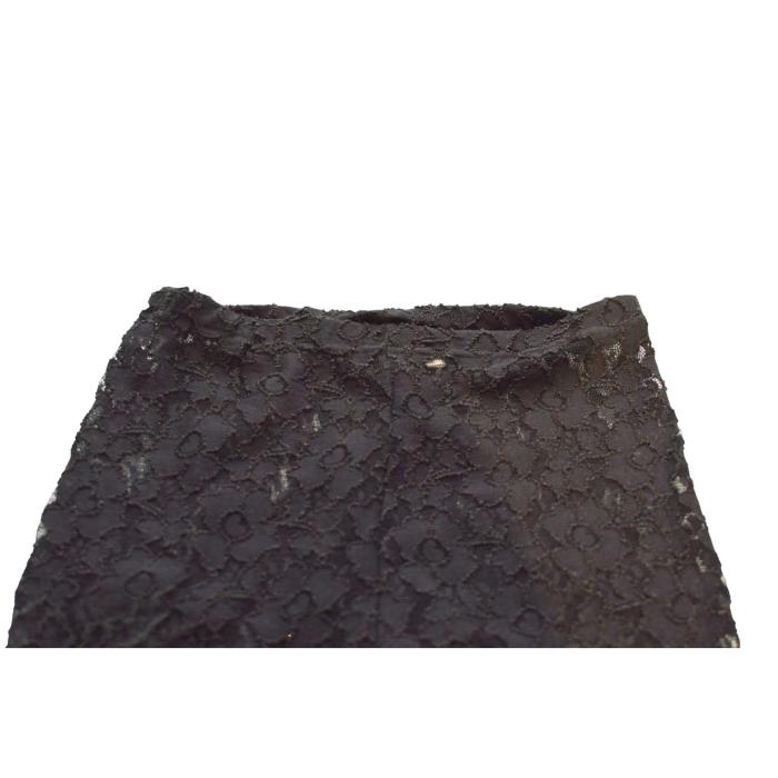 Comme des Garcons Black Sheer Floral Elastic Lace Leggings Trousers Pants S