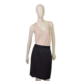 Christian Lacroix Black 100% Silk Knee Length Classy Evening Skirt size 40