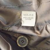 Roberto Cavalli Brown Distressed Leather Button Front Blazer Jacket size S