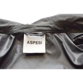 Aspesi Black Nylon Lightweight Water Repellent Trench Raincoat Jacket size S