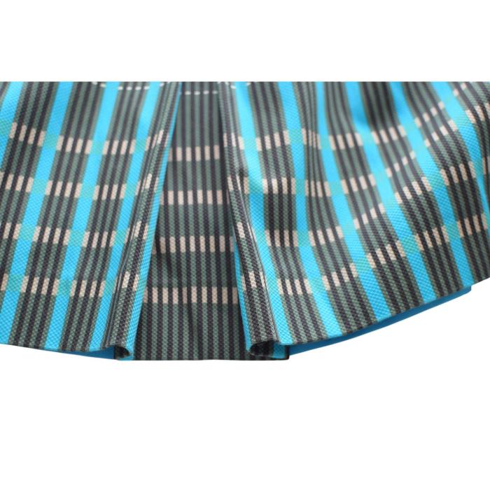 Carlisle Blue Green & Black Check Cotton Button Front Blazer Jacket size 4