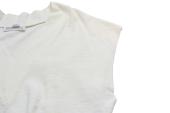 Four Minds White Cotton Terry V- Neckline Sleeveless Top size S/M