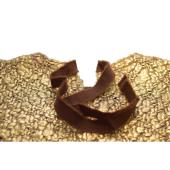 MONCLER Gold Color Wool Knit Short Sleeve Bow T-Shirt top size L