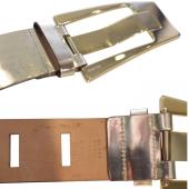 Gucci Golden Leather Large Buckle Waist Belt size 90 / 36