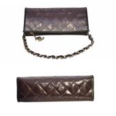 Chanel Black Ombre Translucent Chain Shoulder Bag Hand Bag in clear vinyl