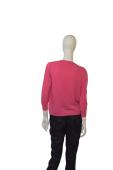 Bottega Veneta Pink 100% Cashmere Silk Trim Snap Button Cardigan Top size 44