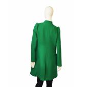 Milly Green Woolen Single Button Retro Style Classy Coat size 8