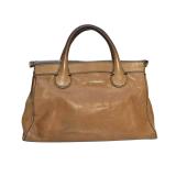 CHLOE Edith brown buffalo leather iconic satchel shoulder bag handbag topstitch