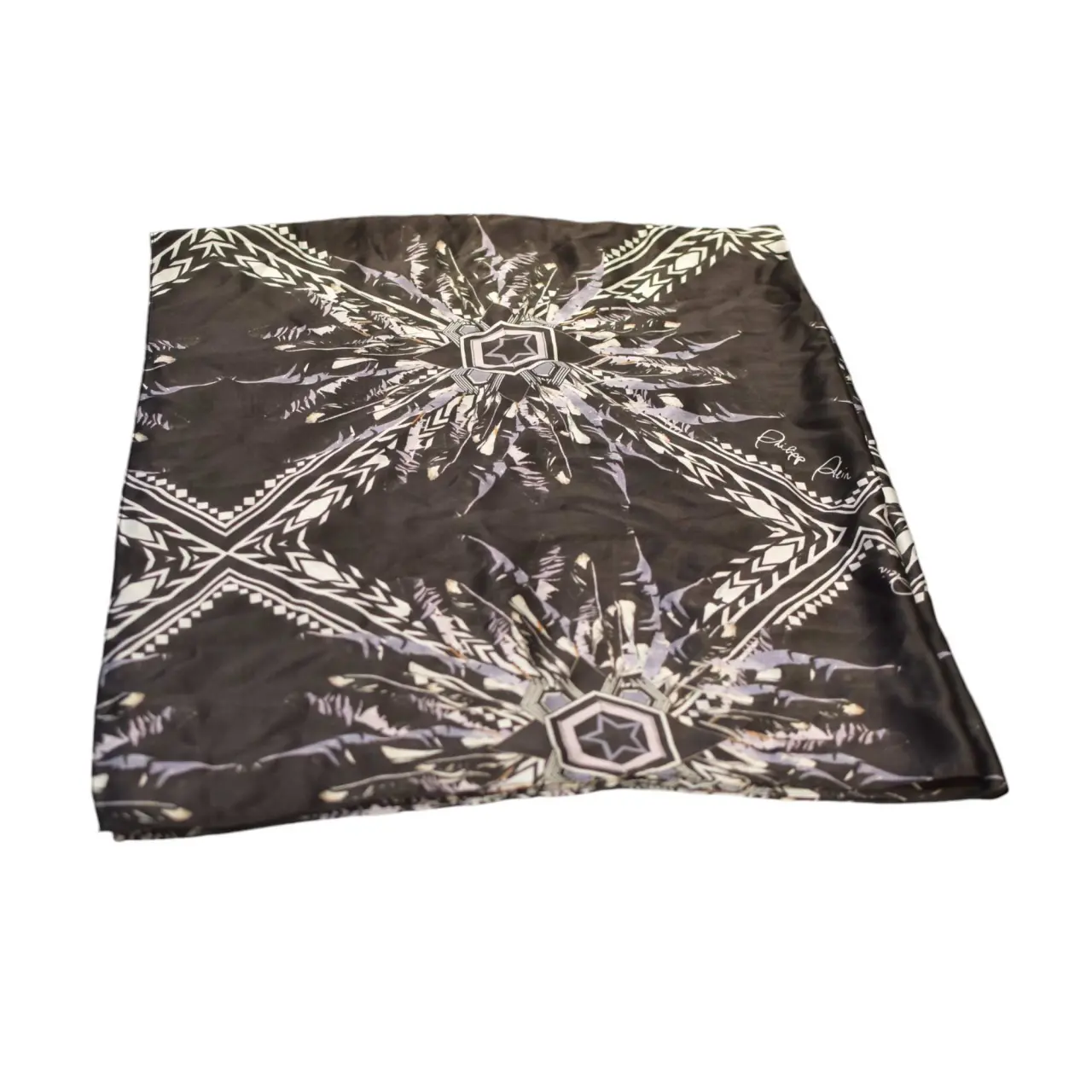 Multicolor Silk Philipp Plein Scarf