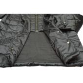 MCM Black Quilted Puffer Polyester Snap Button & Half Zip Jacket Coat Size 38