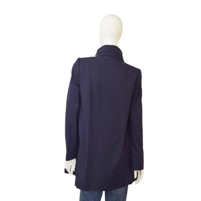 Stella McCartney Blue Cotton Three Button A-line Lightweight Jacket size 42