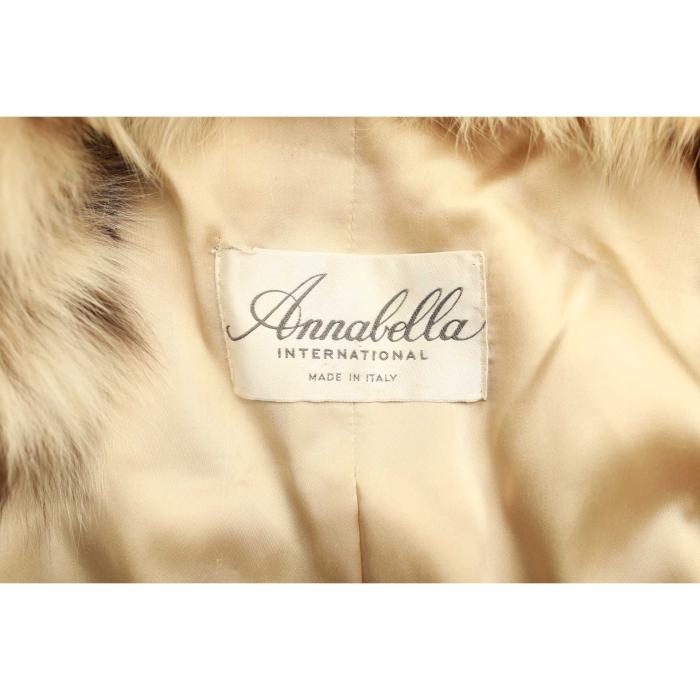 Anabella Made in Italy Lynx fur long length style fur hooded coat size Small