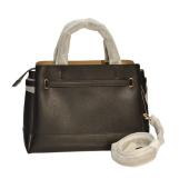 Michael Kors Reed Black Leather Top Handles Handbag Shoulder bag