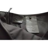 PRADA Black Virgin Wool Classy Knee Length Court Skirt size 42