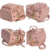 Visetos monogram canvas side studded X-Mini Bebe Boo backpack soft pink