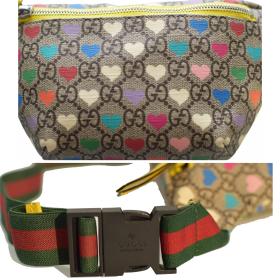 Gucci Supreme Monogram Hearts Children’s Belt Bag or for S &amp; XS women