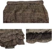 Isabel Marant Multicolor Earthly Hues 100% Silk Mini Tiered Skirt size 38
