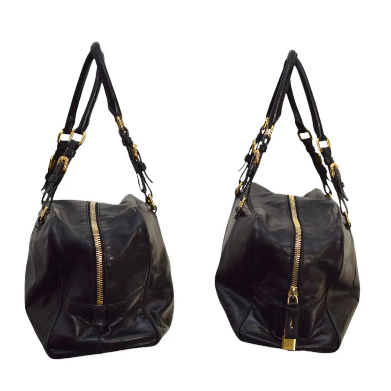 PRADA PRADA SWING BAG BLACK/HAZELNUT Prada Women's' Swing