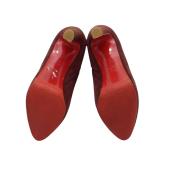 Christian Louboutin burgundy suede ankle boots size 11, EU 41