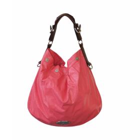 Mulberry Mitzy Pink Crackled Patent Leather Hobo studded Shoulder Bag Handbag