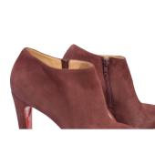 Christian Louboutin burgundy suede ankle boots size 11, EU 41