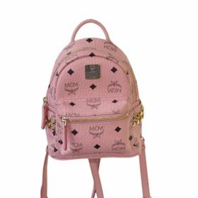 Visetos monogram canvas side studded X-Mini Bebe Boo backpack soft pink