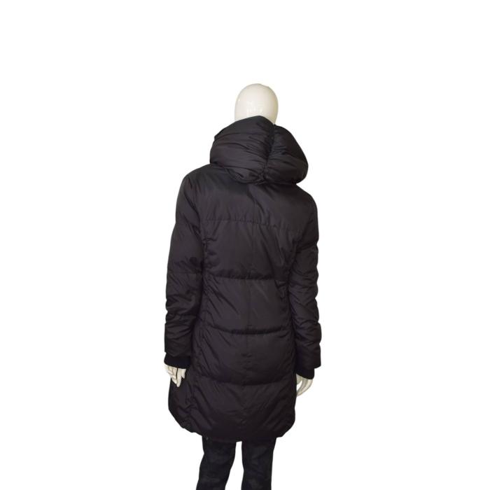 Michael by Michael Kors Black Quilted Puffer Jacket Coat w. Hood size M