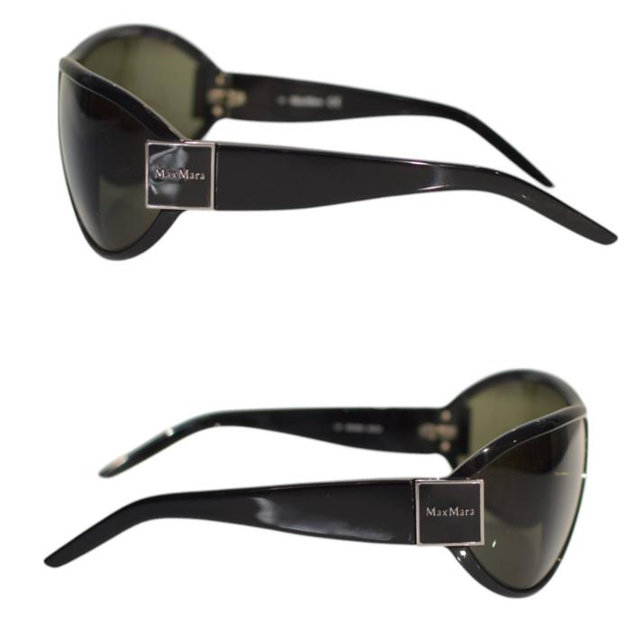 Max Mara Black MM 890/S RTC3N Shield Designer Sunglasses