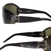 Max Mara Black MM 890/S RTC3N Shield Designer Sunglasses