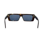 Cristian Dior Diorsignature S2U Rectangular Brown Tortoise Fashion Sunglasses