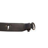 Blumarine Black Leather Key and Keyholes Women's Waist BELT size 46