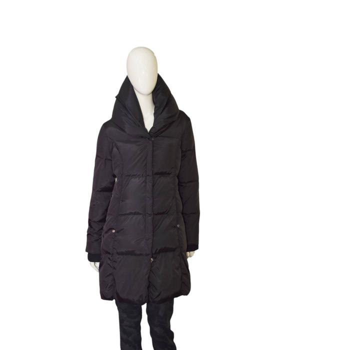 Michael by Michael Kors Black Quilted Puffer Jacket Coat w. Hood size M