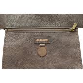 Mulberry Blenheim Roxanne Dark Brown Calfskin Leather studded handbag