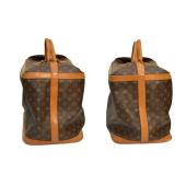 Louis Vuitton Vintage Brown Monogram Sac Voyage Weekend Travel Bag Luggage 