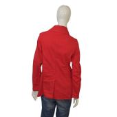 Dsquared2 D2 Red Cotton Double Breasted Black Button Jacket size 40