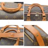 Louis Vuitton Vintage Brown Monogram Sac Voyage Weekend Travel Bag Luggage 