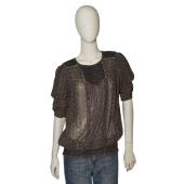 Isabel Marant Multicolor Earthly Hues 100% Silk Tunic Blouse Top size 38
