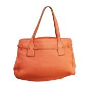 Tod's Salmon Pink Pebbled Leather Drawstring Tote Shoulder bag Handbag