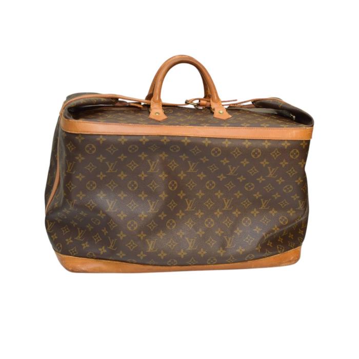 Louis Vuitton Vintage Brown Monogram Sac Voyage Weekend Travel Bag Luggage 