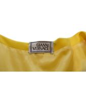 Gianni Versace Black Green Yellow Wool Short Sleeve Mini Dress size 42