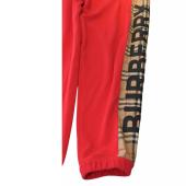 Burberry Red Cotton Signature Sweatpants Sport Lounge Trousers Pants size S / P