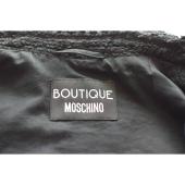 Moschino Boutique Black Tweed Safety Pins Button Blazer Jacket size 48