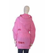 Burberry Pink Dartmouth Horseferry Print Rain Jacket Shape-memory Taffeta Parka US 6