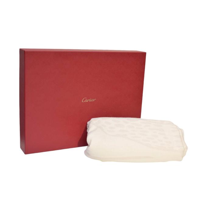 Cartier Cashmere Blend Panther Blanket (Panthère de Cartier) Cashmere/Wool/Silk Blend Throw Blanket