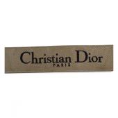 Christian Dior Paris Canvas Embroidered Shoulder Guitar Strap Black Embroidery