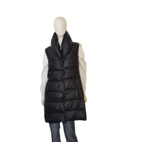 Ermanno Scervino Black Sleeveless Vest Quilted Puffer Jacket size 42