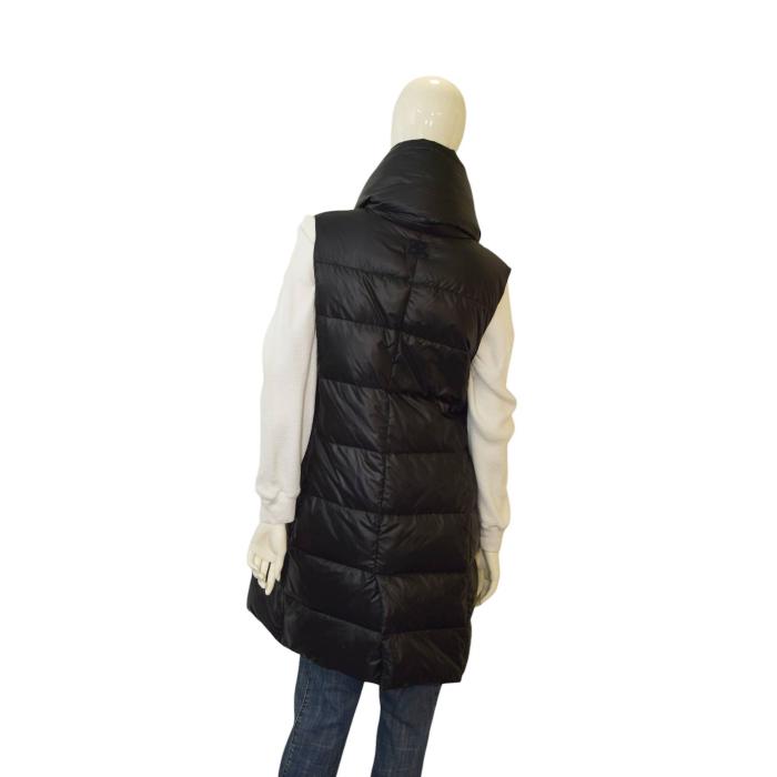 Ermanno Scervino Black Sleeveless Vest Quilted Puffer Jacket size 42