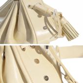 Givenchy Cream Leather Drawstring Small Pouch Bag Shoulder Handbag